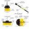 Drill Brush Power Scrubber By Useful Products 5 in W 5 in L Brush, Yellow Y-S-42O-5X-QC-DB - alternate 6